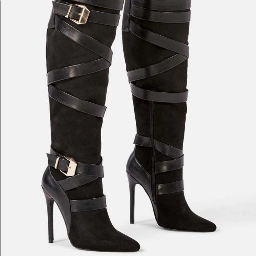 Geraldine Strappy Stiletto Boot